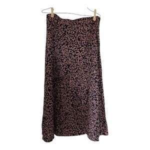 Emory Park Black and Tan A-Line Skirt NWT - L